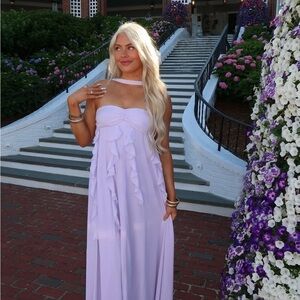 Peppermayo Strapless Lilac Dress